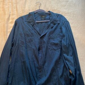 Vince long sleeve blue xl button down